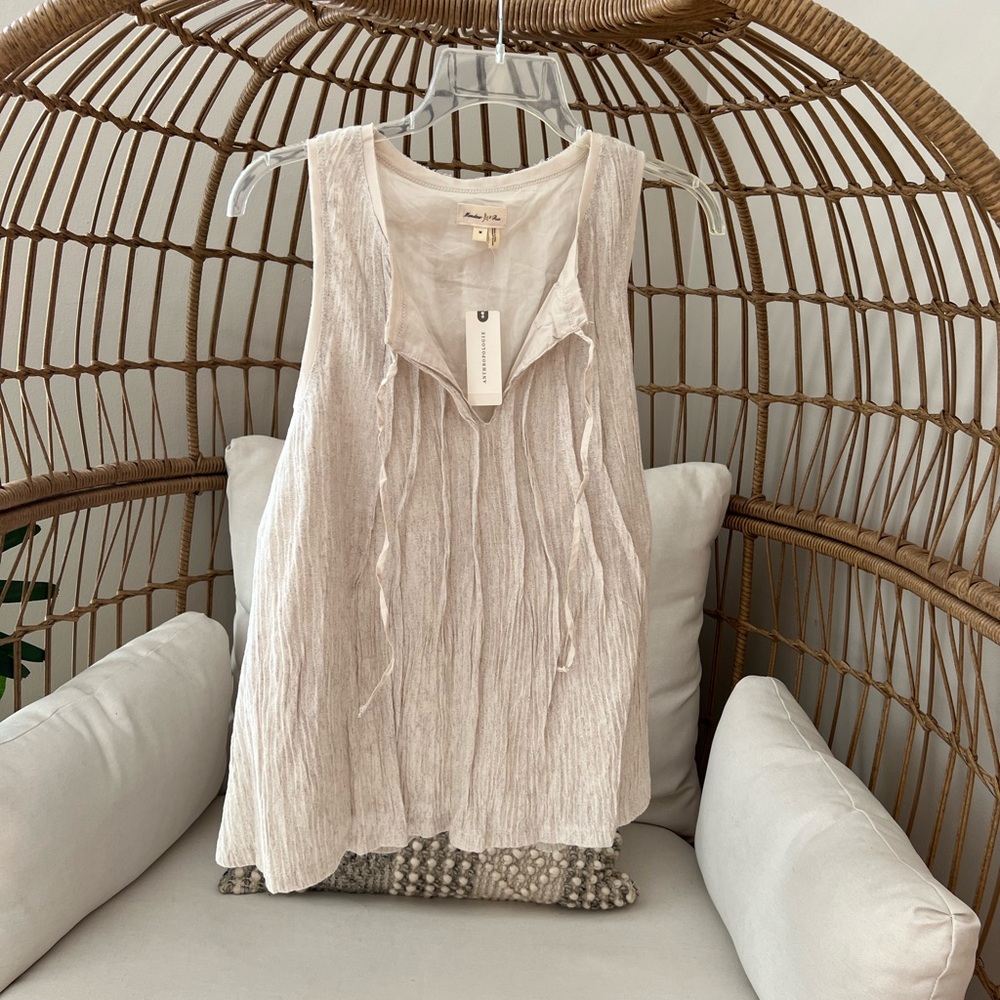 Anthropology sleeveless shirt